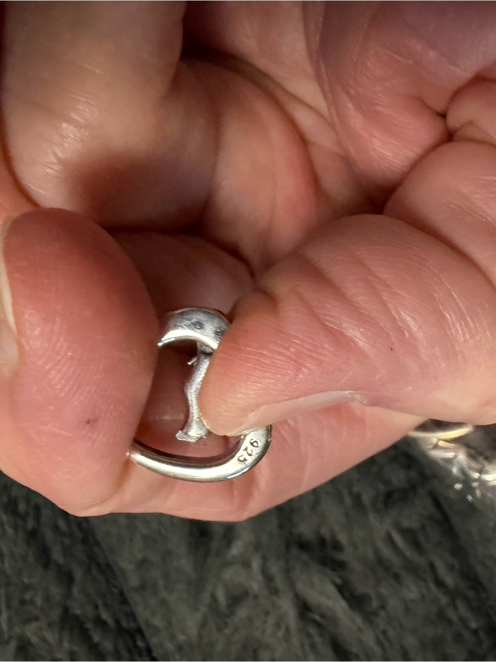 Sterling Silver 925 Love Heart Sterling Silver Lobster Clasp - Picture 12 of 16